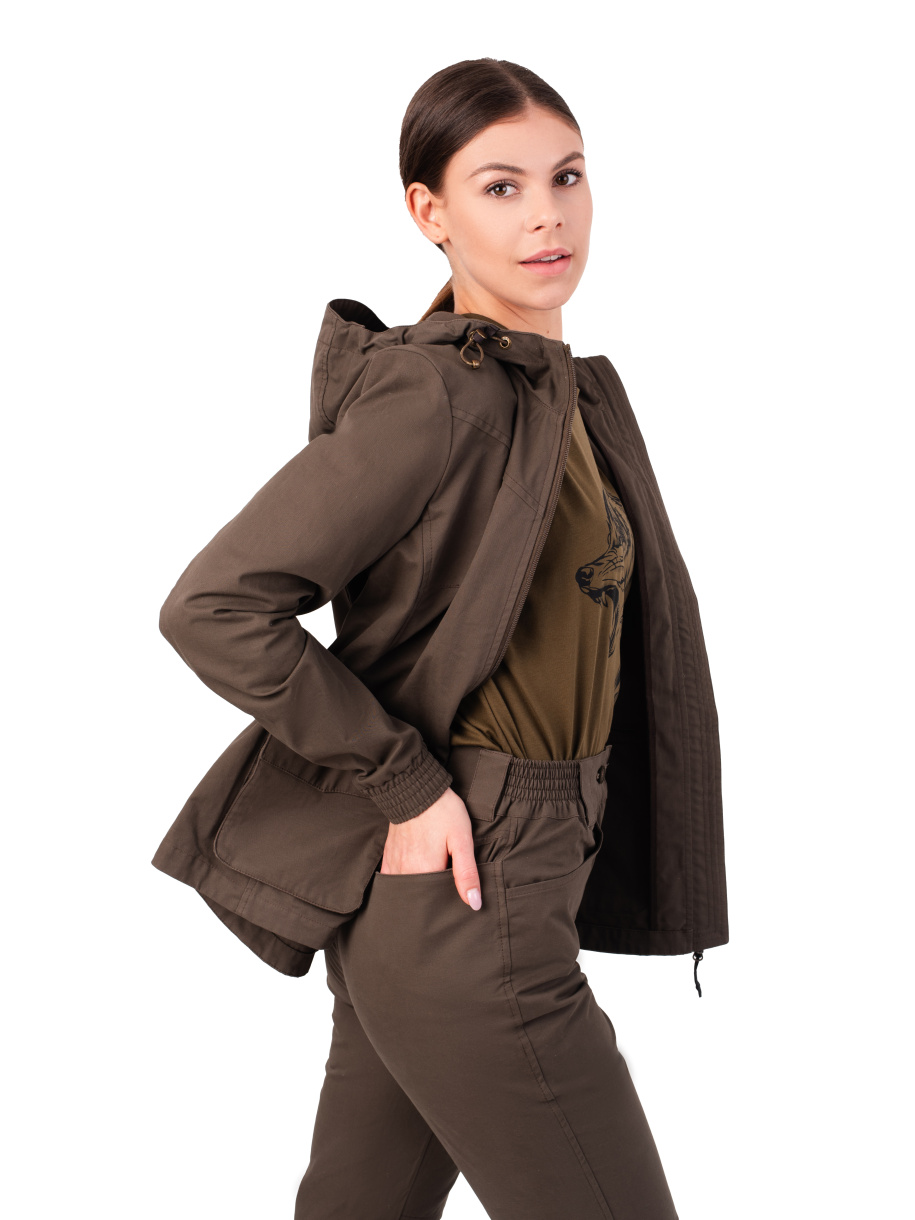 Илва женская куртка для охоты PRIDE, коричневый