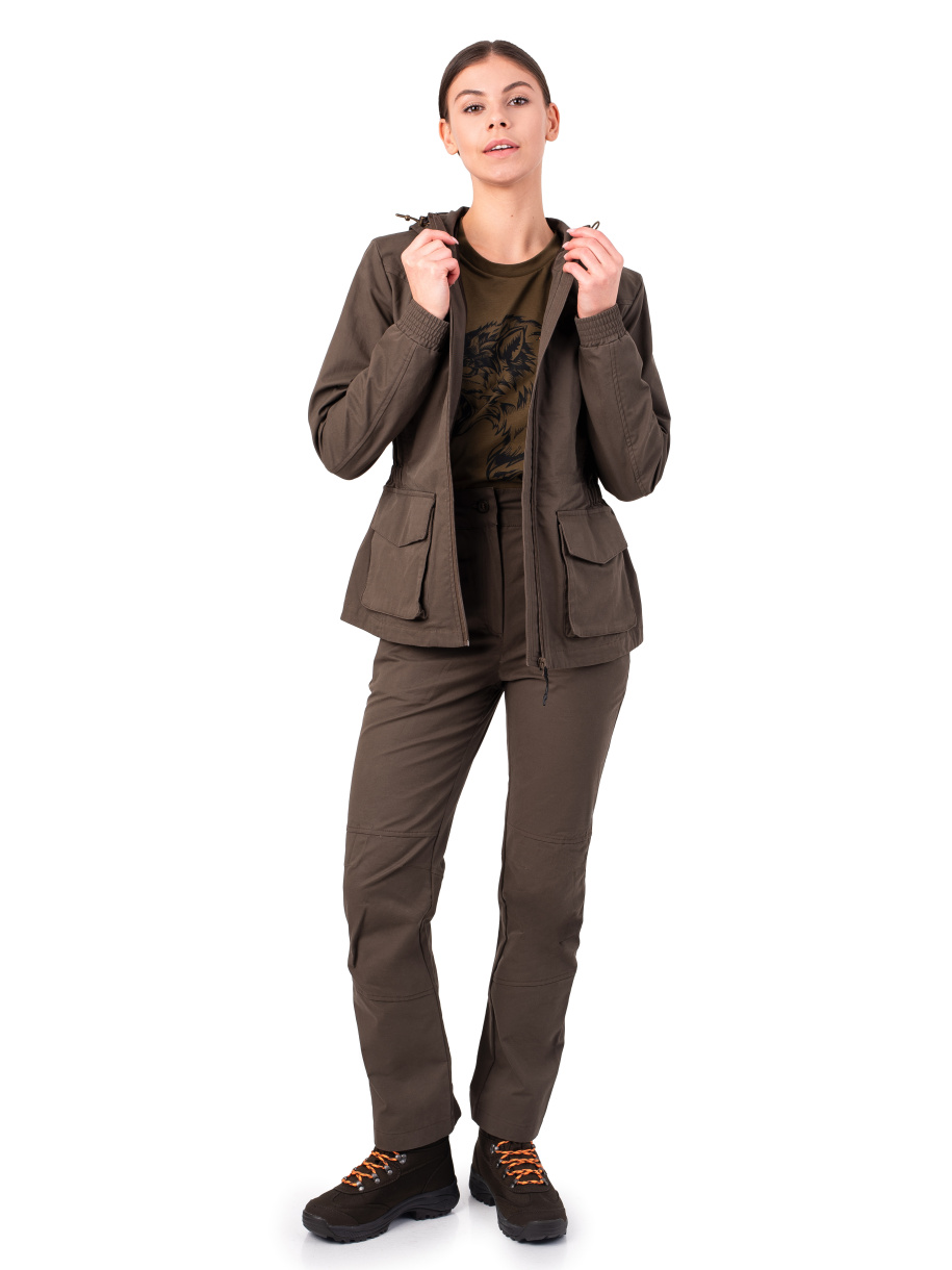 Илва женская куртка для охоты PRIDE, коричневый